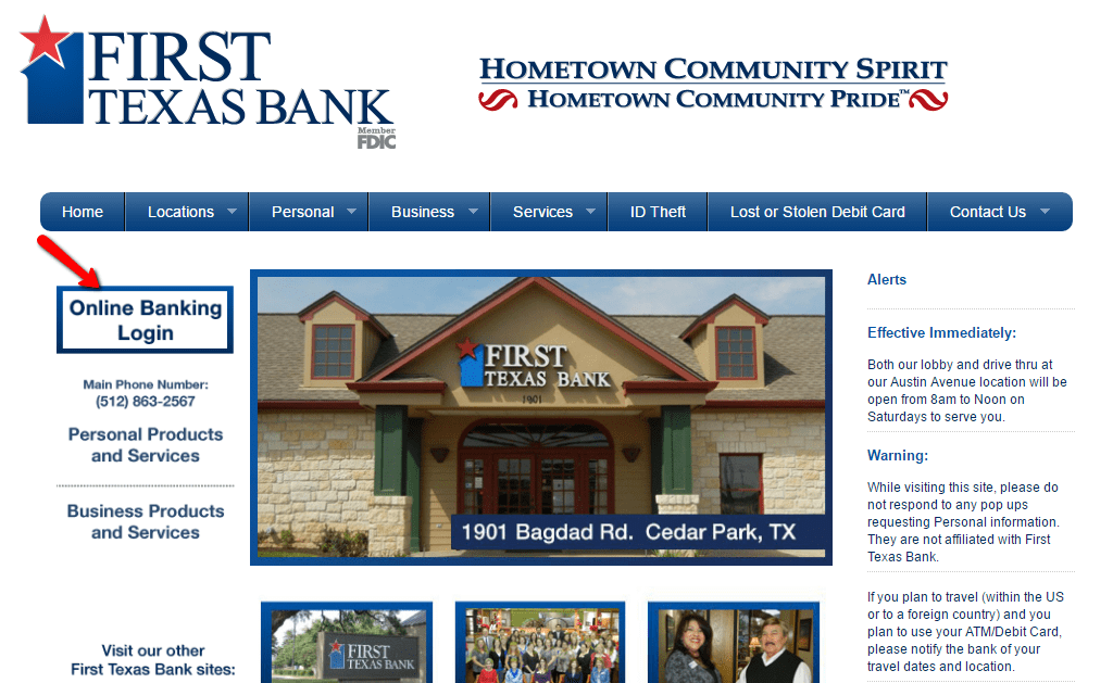 First Texas Bank Online Banking Login - CC Bank