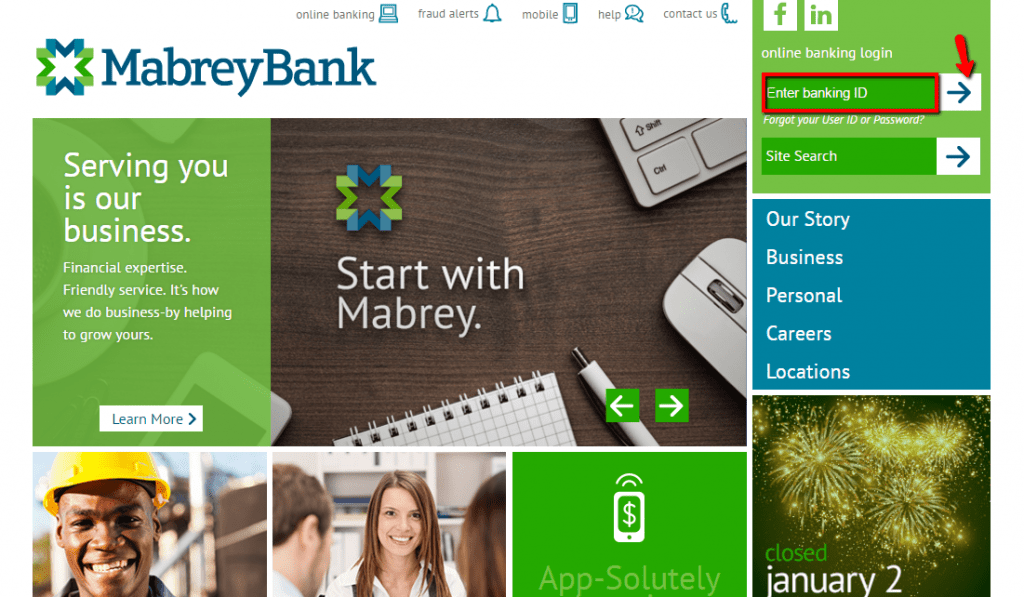 Mabrey Bank Online Banking Login CC Bank