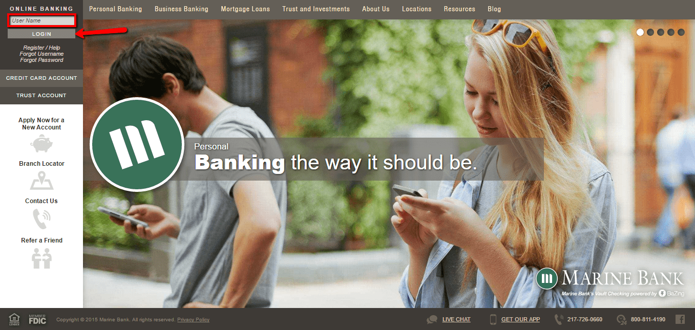 Marine Bank Online Banking Login