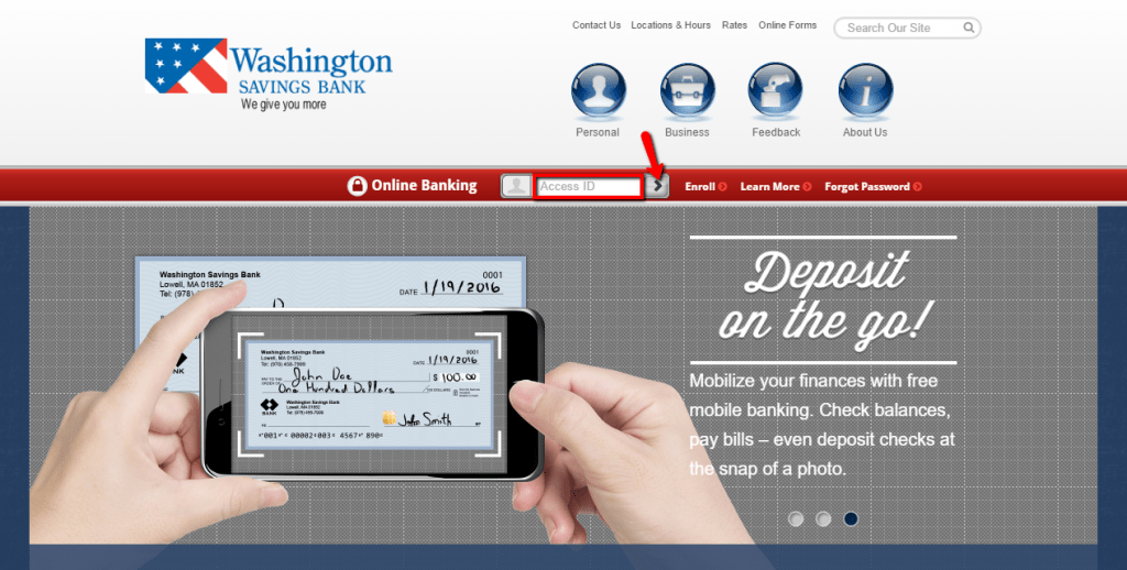 Washington Savings Bank Online Banking Login CC Bank