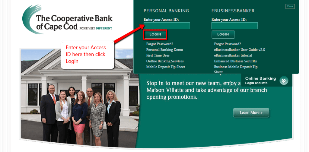 The Cooperative Bank of Cape Cod Online Banking Login CC Bank