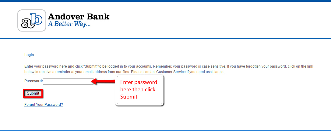 Andover Bank Online Banking Login CC Bank