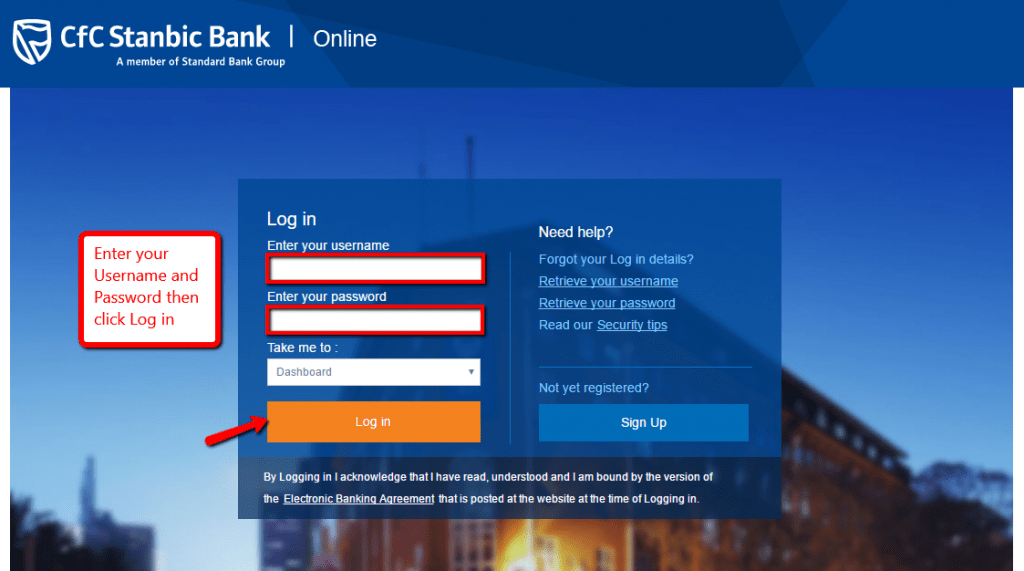 Standard Bank Online Banking Login CC Bank
