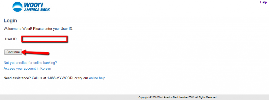 Woori America Bank Online Banking Login CC Bank