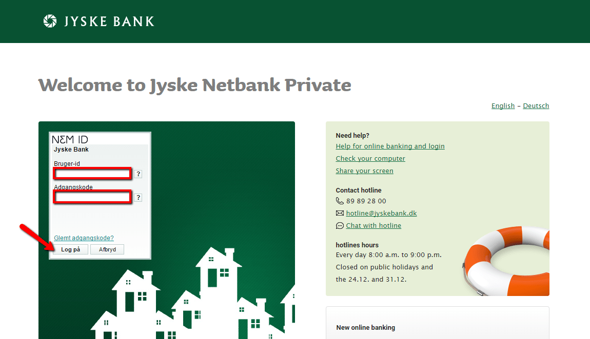 Jyske Bank Online Banking Login Cc Bank