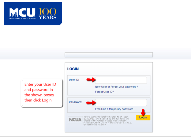 NY Municipal Credit Union (MCU) Online Banking Login - CC Bank