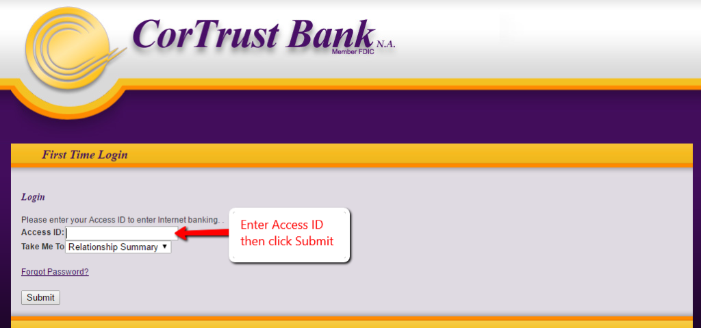 cortrust bank online banking