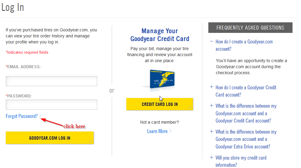 How do you pay your Goodyear credit card online?