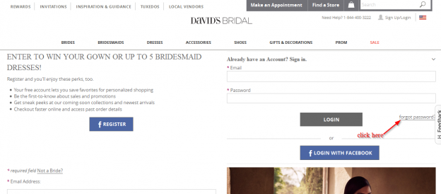 David s Bridal Credit Card Online Login CC Bank