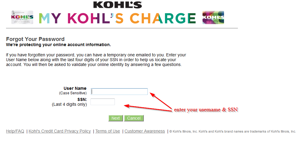 Kohl's Credit Card Online Login CC Bank