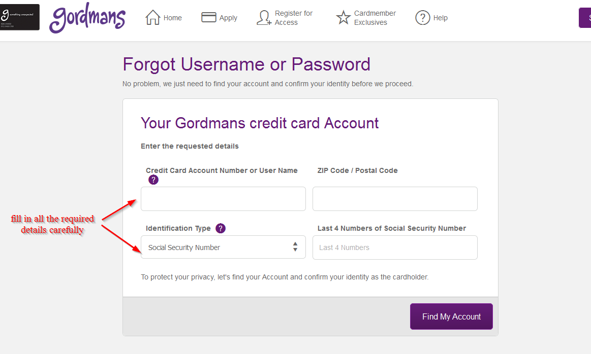 Gordmans Credit Card Online Login CC Bank