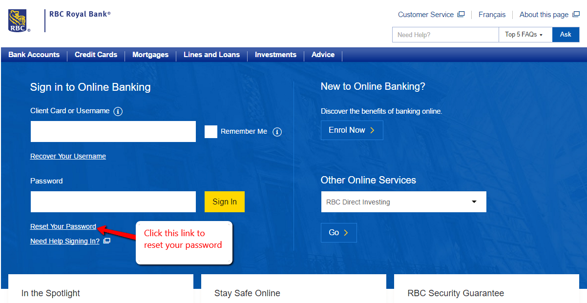 Royal bank online direct investing sign in no deposit on forex