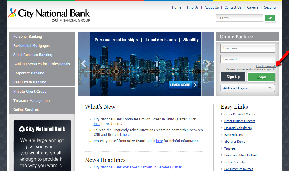 City National Bank of Florida Online Banking Login - CC Bank