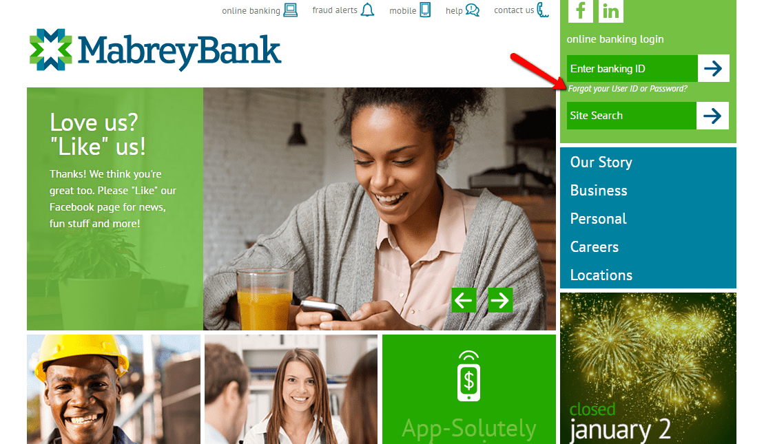 Mabrey Bank Online Banking Login - CC Bank