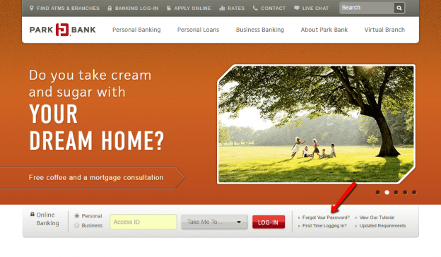 Park Bank Online Banking Login CC Bank