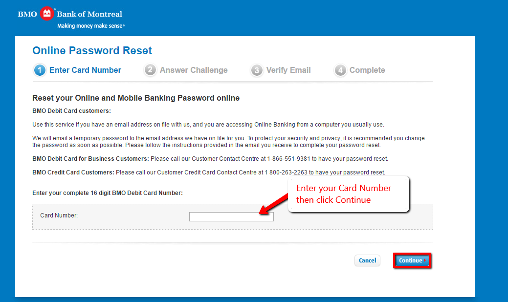 BMO Bank Online Banking Login - CC Bank