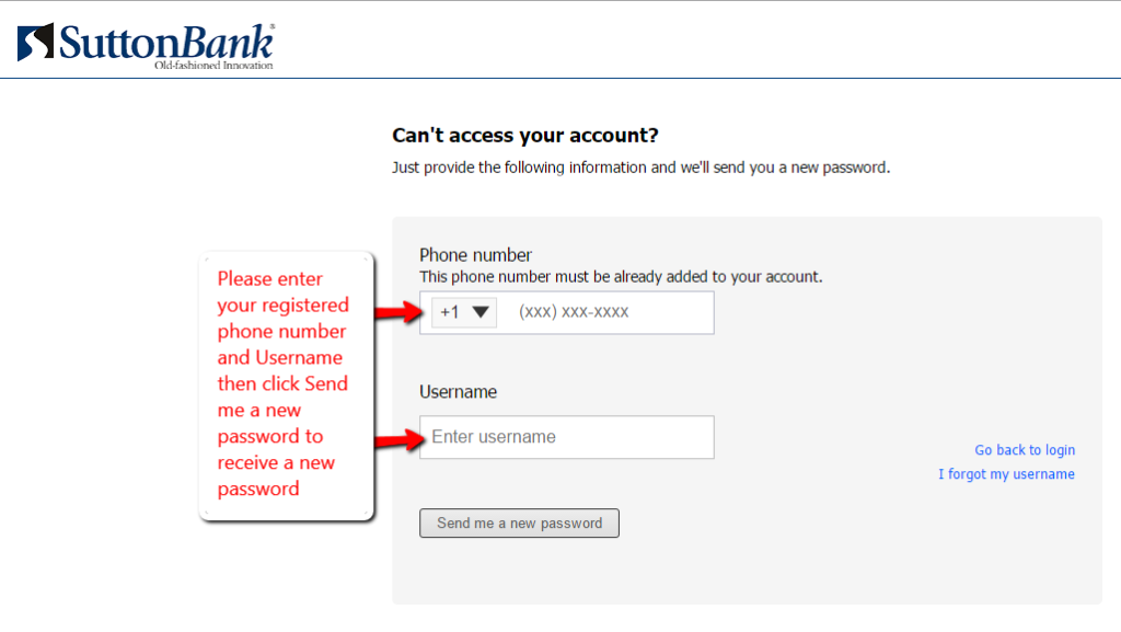 Sutton Bank Online Banking Login CC Bank