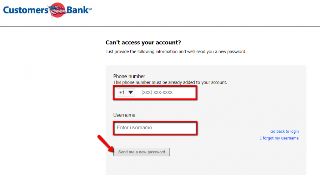 Customers Bank Login