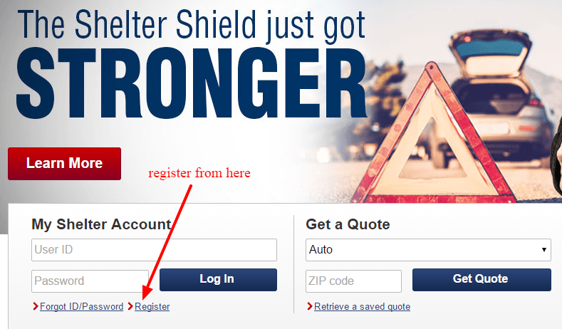 shelter insurance-registration