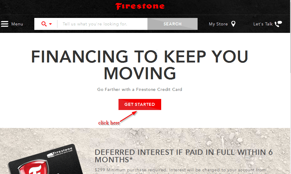 Firestone Credit Card Online