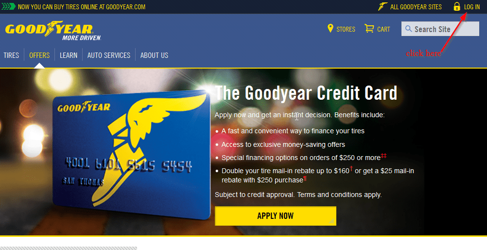 Goodyear Credit Card Online Online Banking