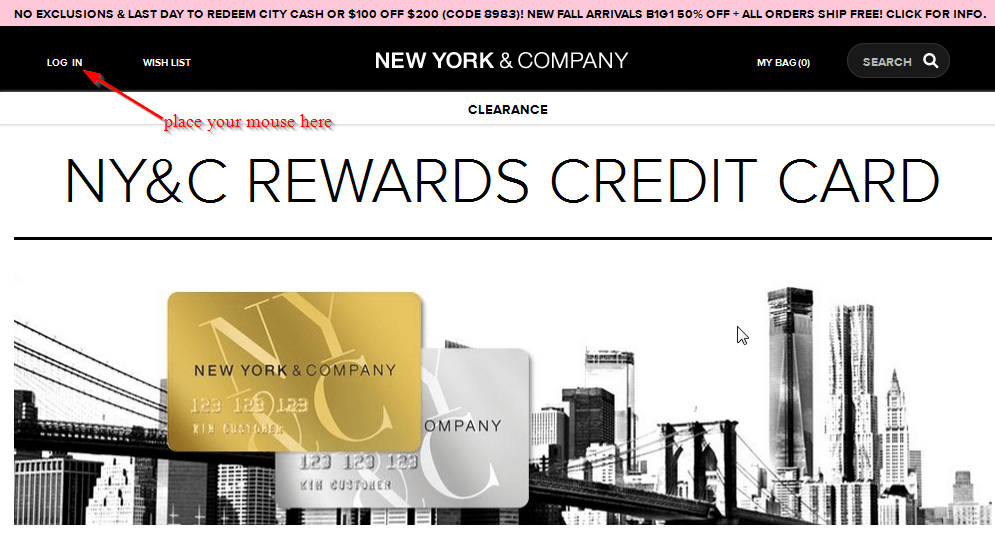 New York And Company Credit Card Online Login CC Bank
