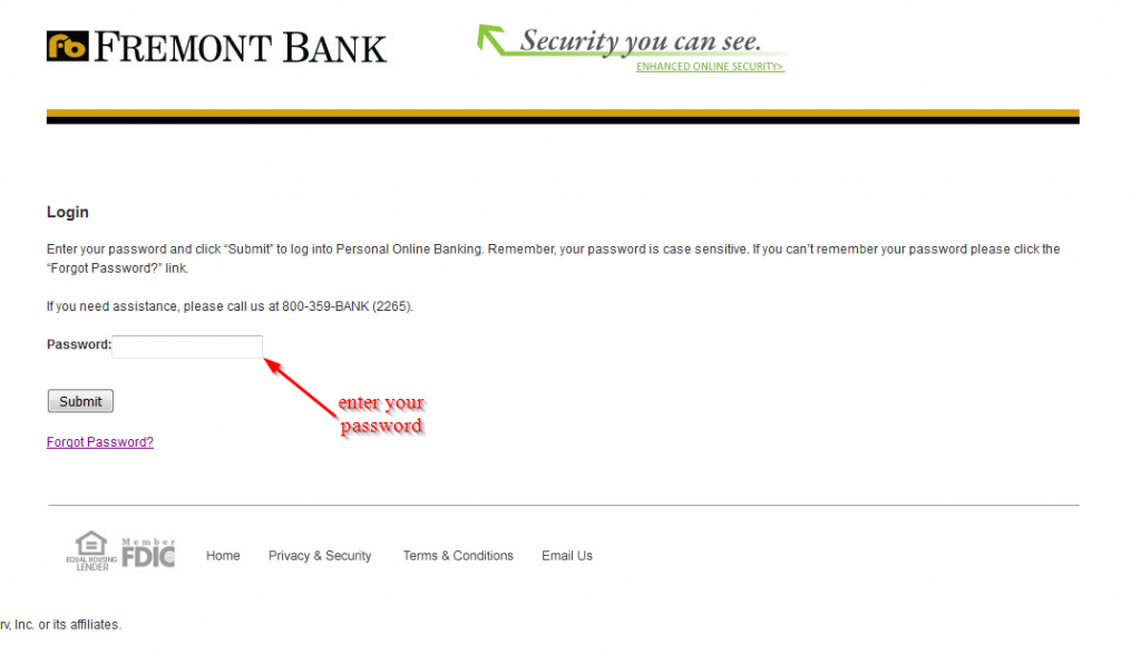 fremont national bank login