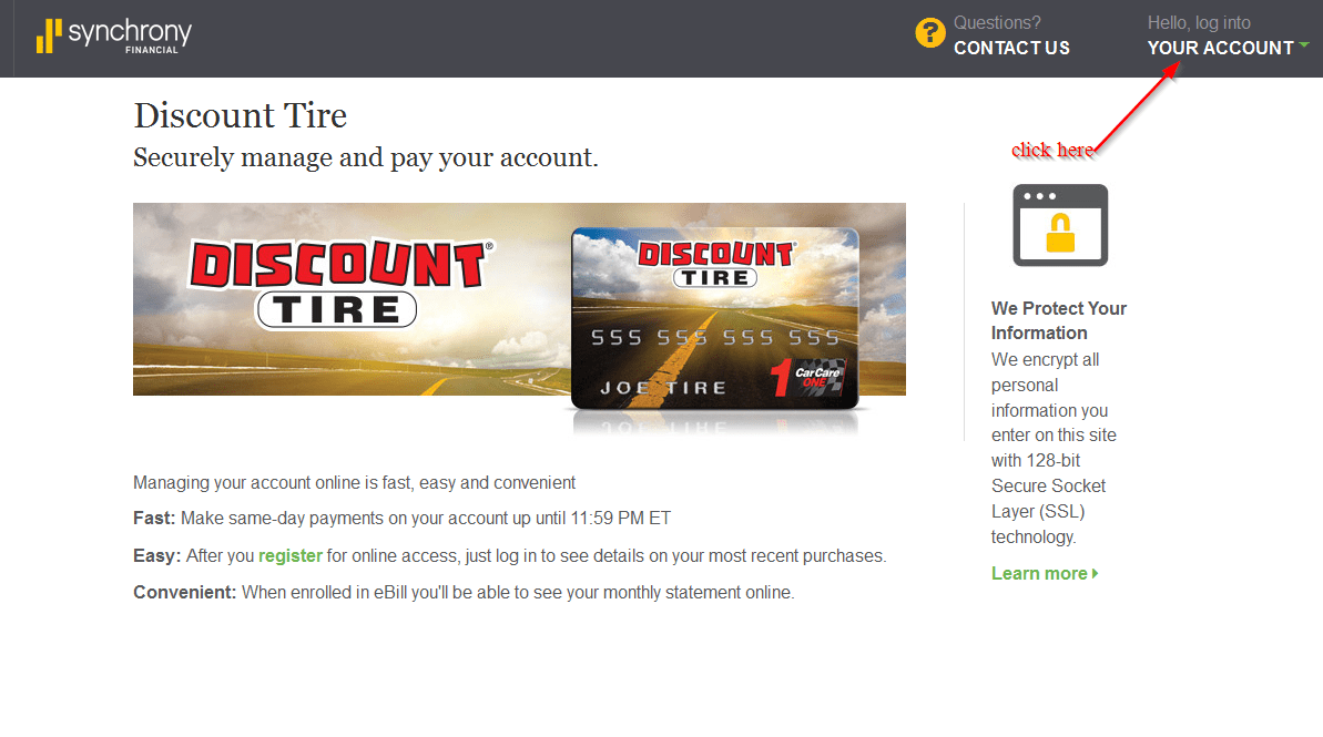 Discount Tire Credit Card Online Login CC Bank