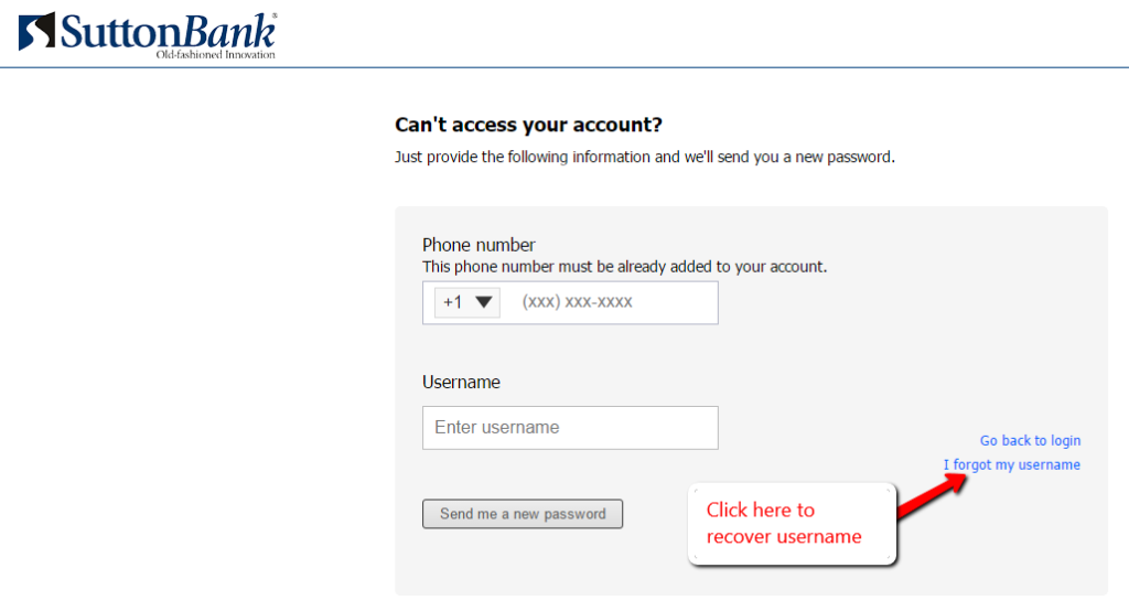Sutton Bank Online Banking Login CC Bank