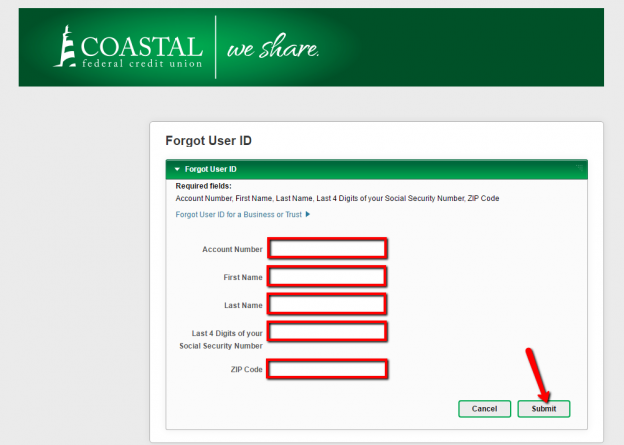 Coastal Federal Credit Union Online Banking Login - CC Bank